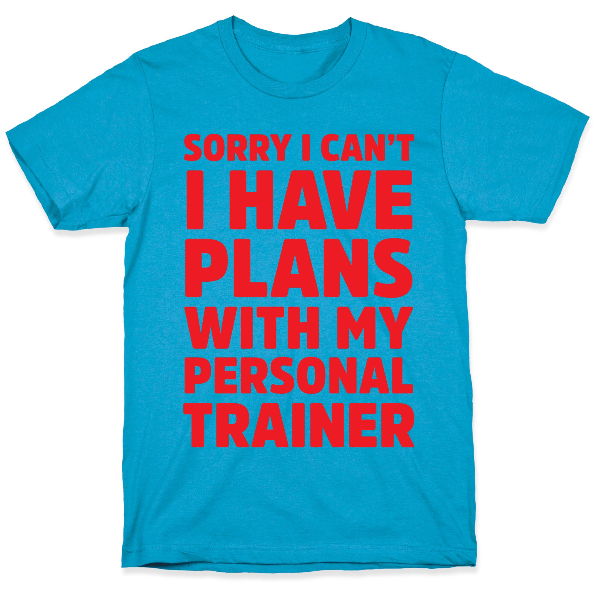 Sorry I Can't I Have Plans With My Personal Trainer Unisex Triblend Tee